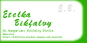 etelka bikfalvy business card